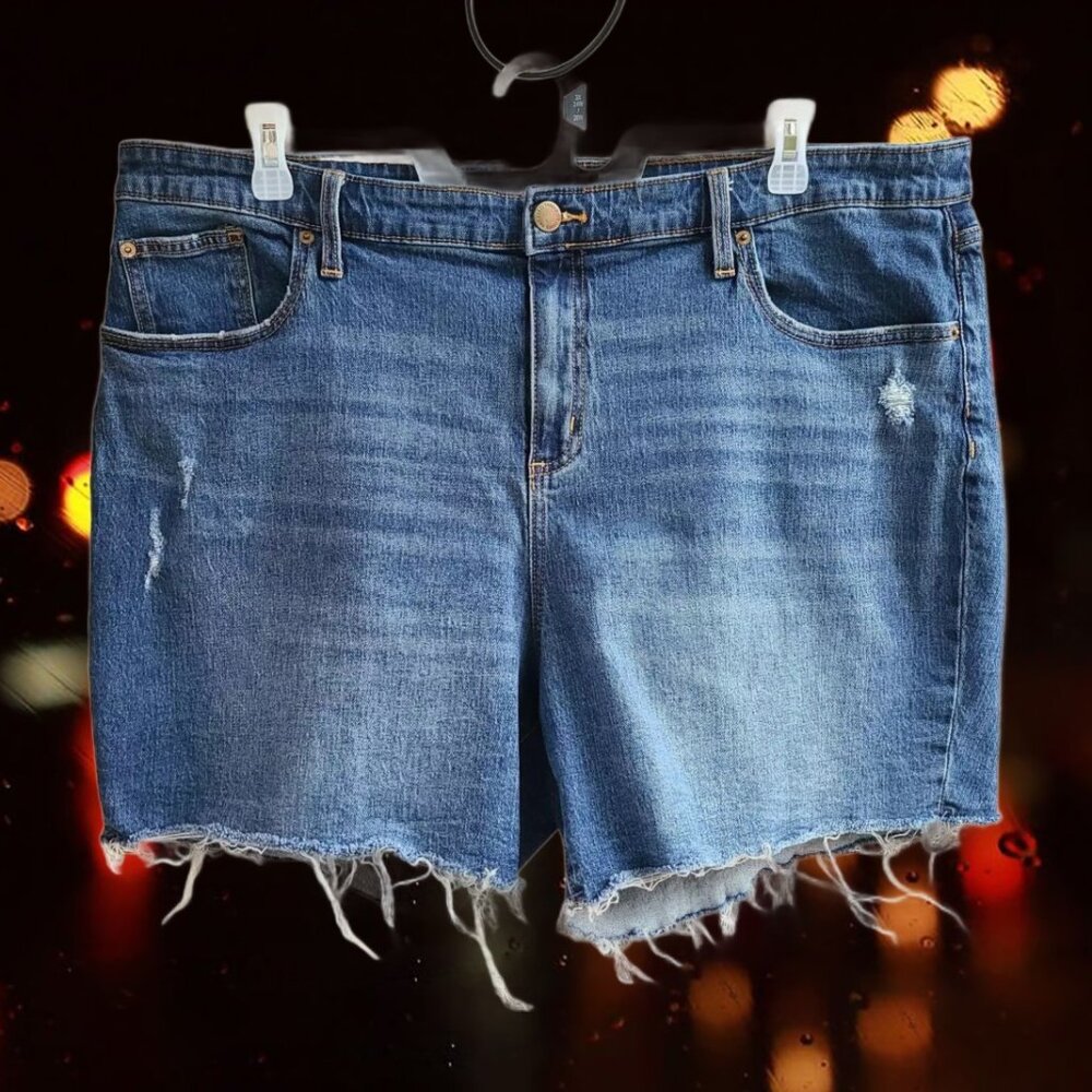 Universal Thread Women's Denim Jean Shorts Cut off Blue Size 22W